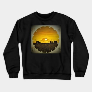 Farm sunset horizon Crewneck Sweatshirt